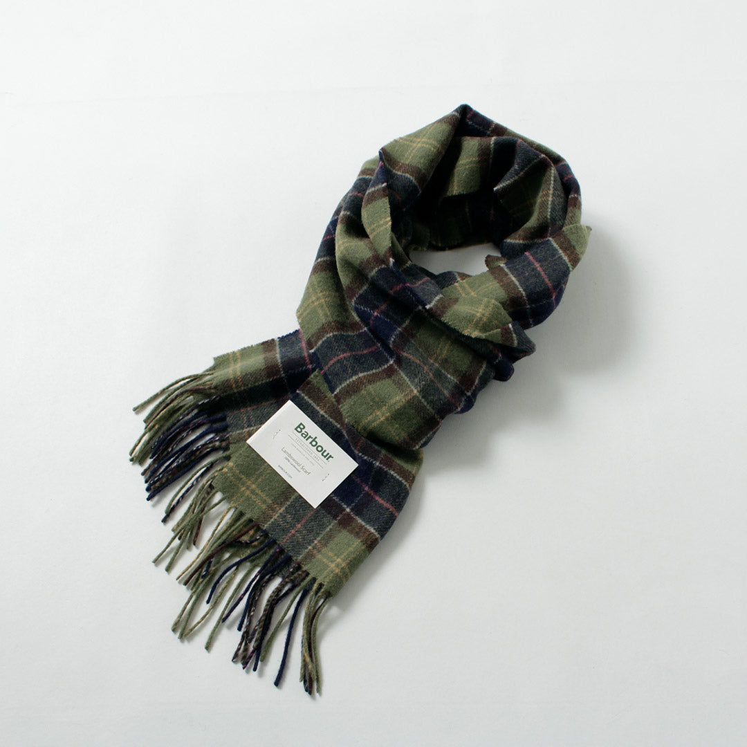 BARBOUR / Bufanda de lana de cordero tartán