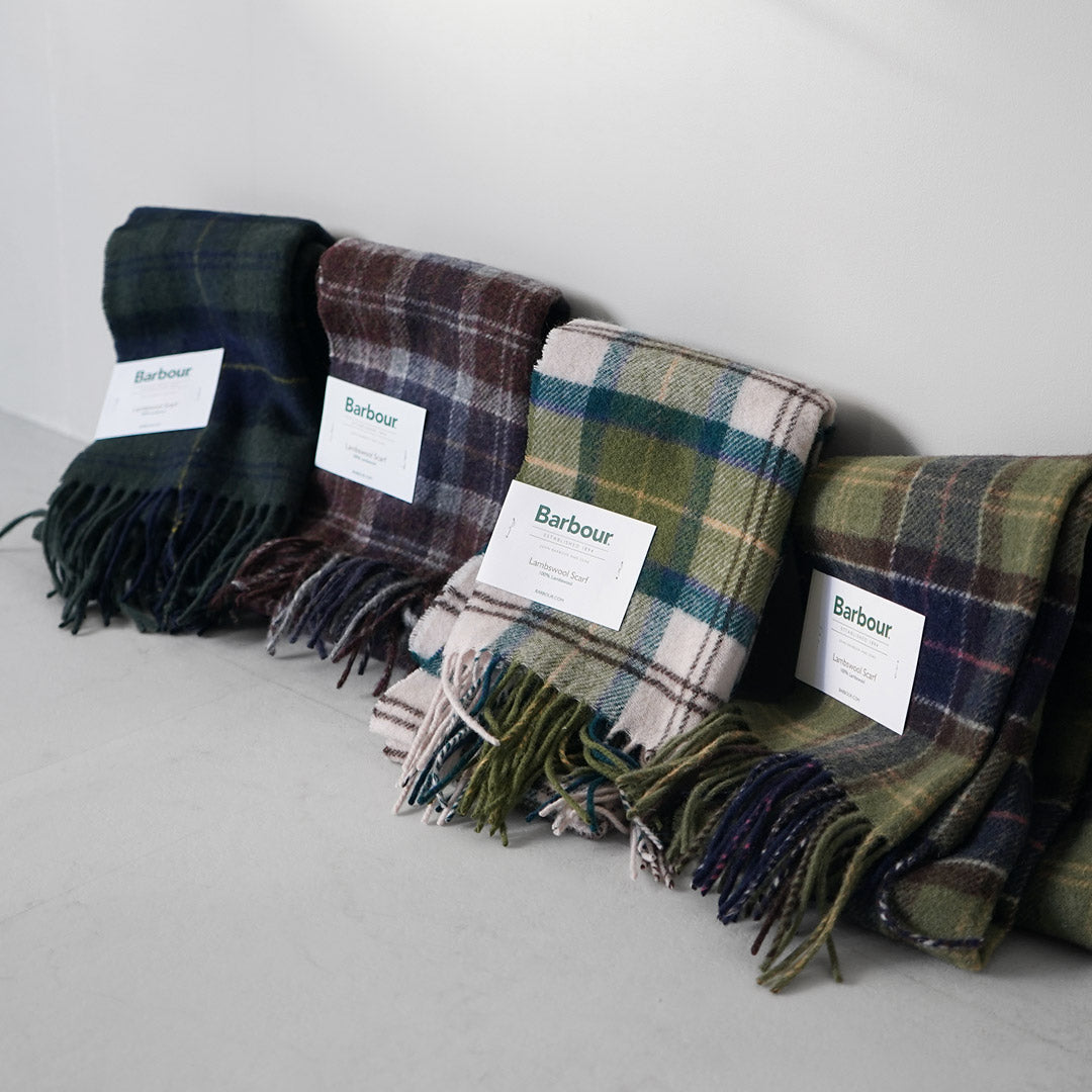 BARBOUR / Bufanda de lana de cordero tartán