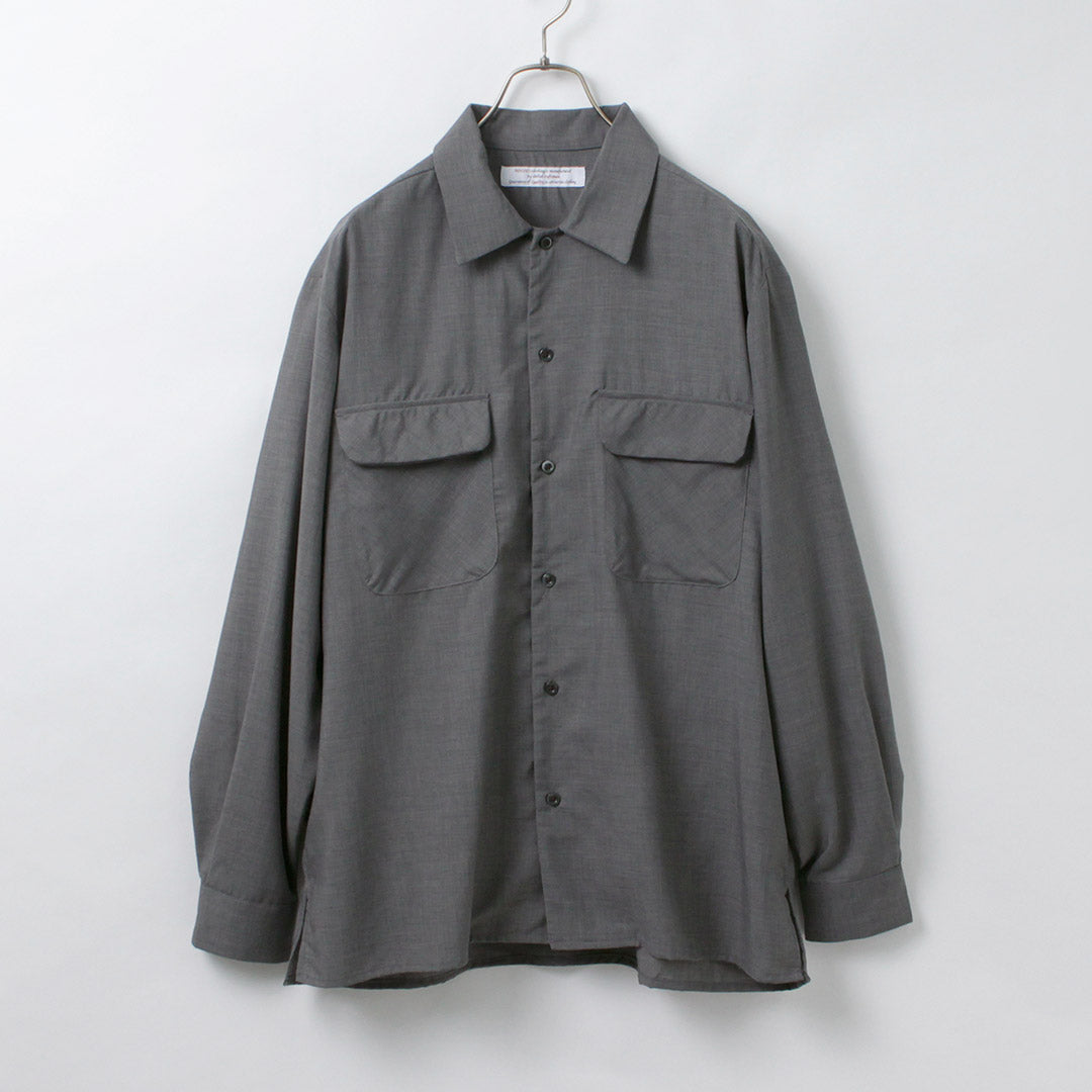 ROCOCO / Camisa Cuello Abierto Lana Tropical