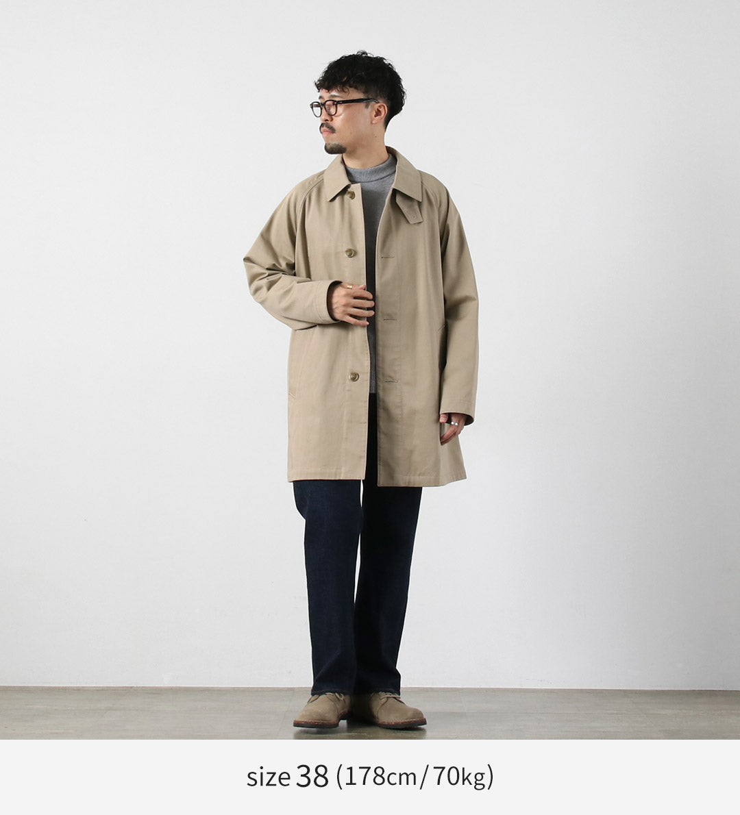 传统风衣 / 002 基本款斜纹棉布工作服