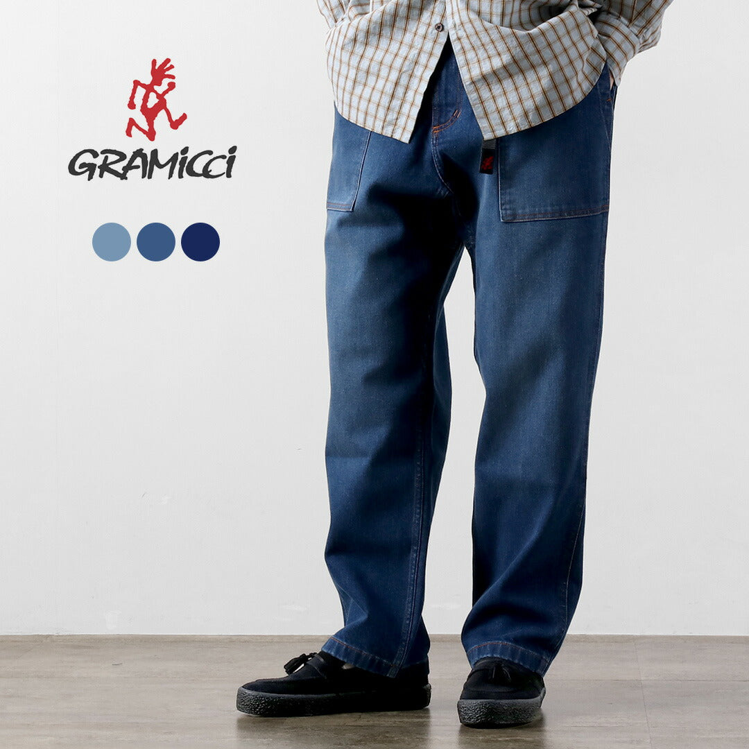 GRAMICCI / 弹力牛仔宽松锥形山脊裤