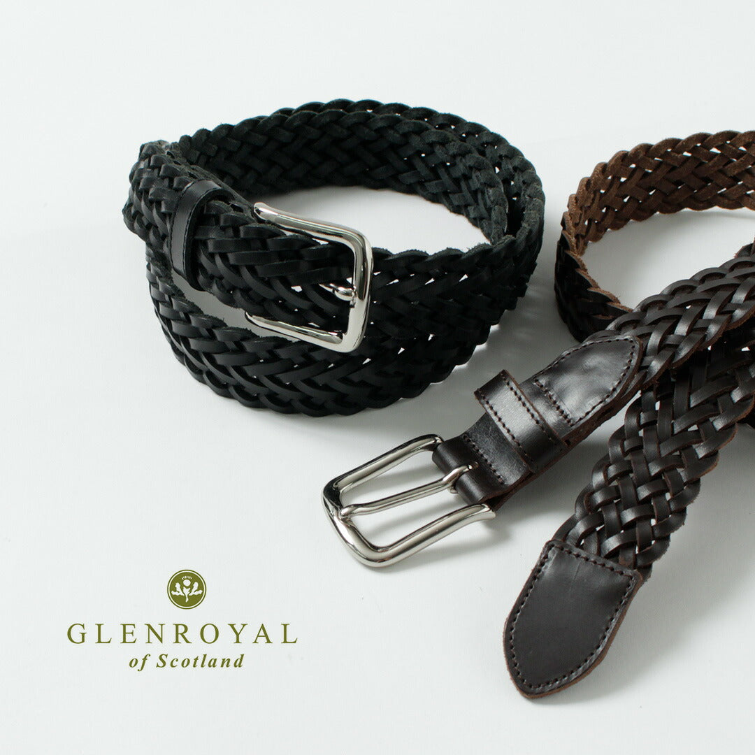 GLENROYAL / Bridle Leather Mesh Belt