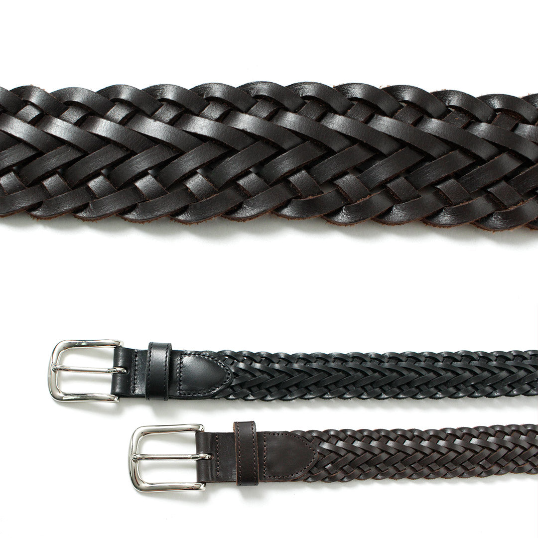 GLENROYAL / Bridle Leather Mesh Belt