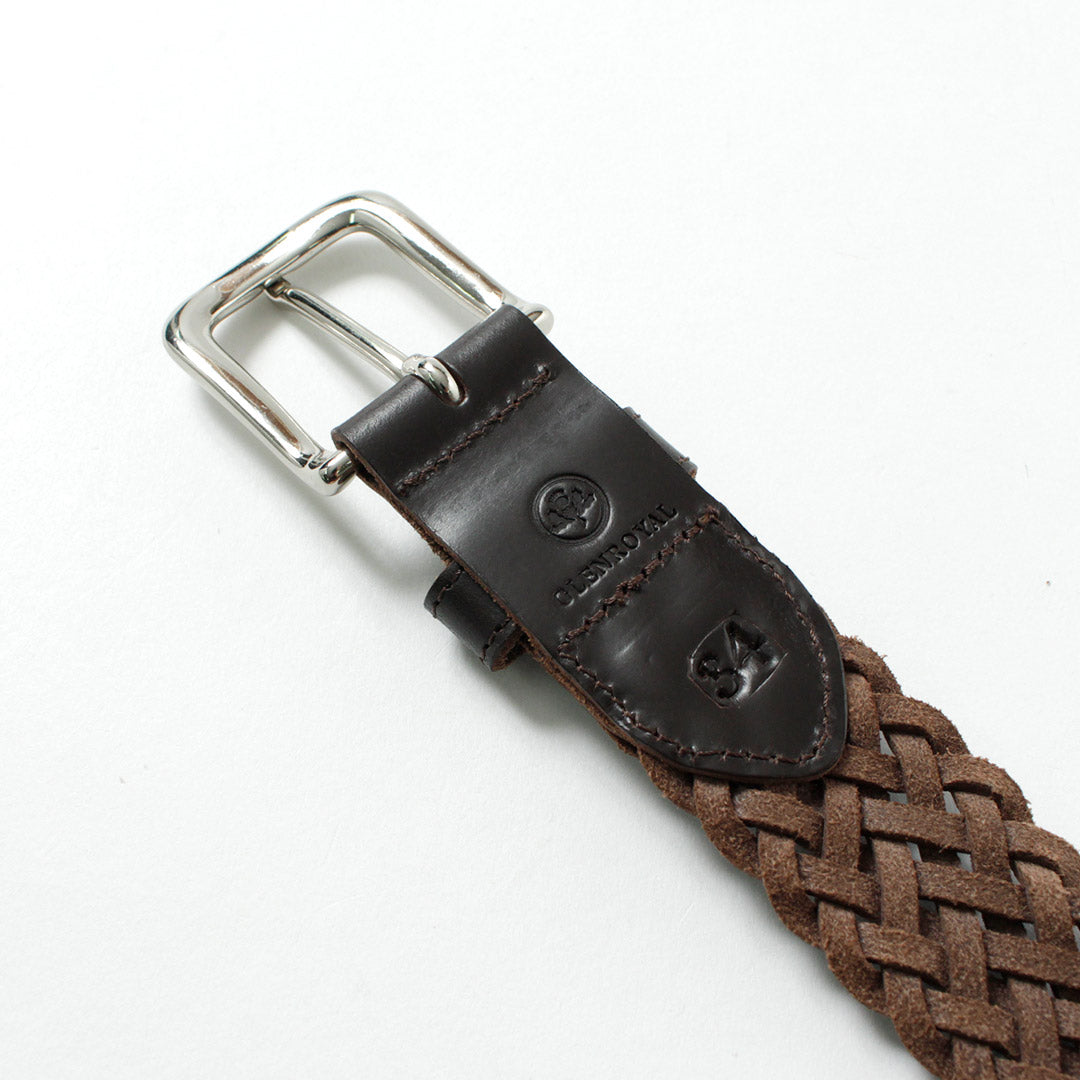 GLENROYAL / Bridle Leather Mesh Belt
