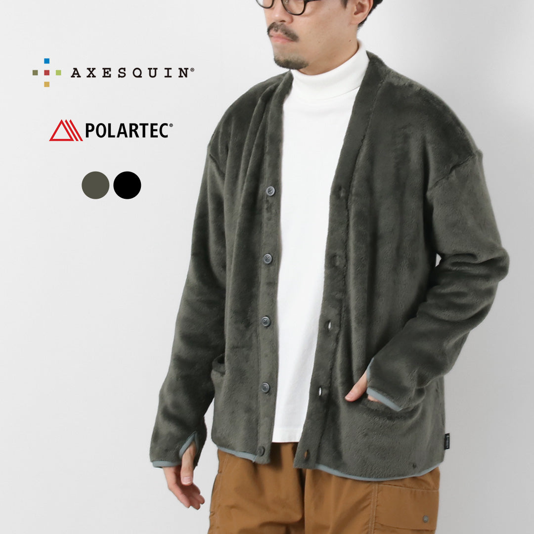 AXESQUIN / POLARTEC 高蓬鬆鈕扣開衫
