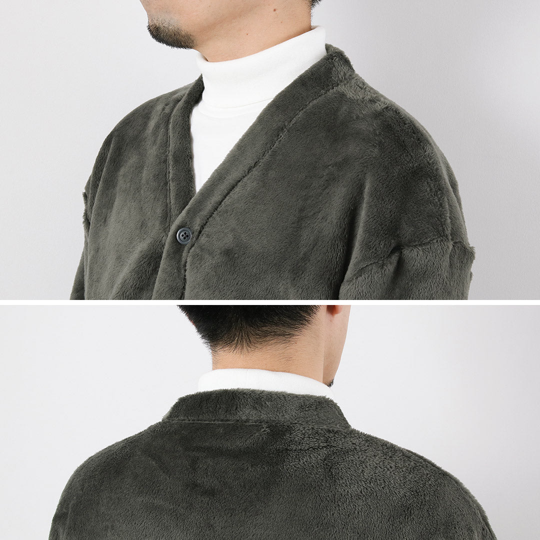 AXESQUIN / POLARTEC 高蓬鬆鈕扣開衫