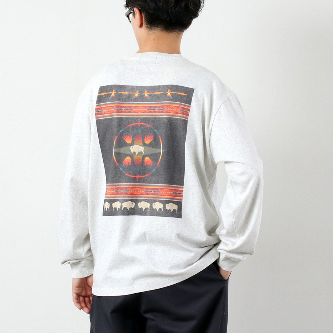 PENDLETON / 背面印花长袖T恤