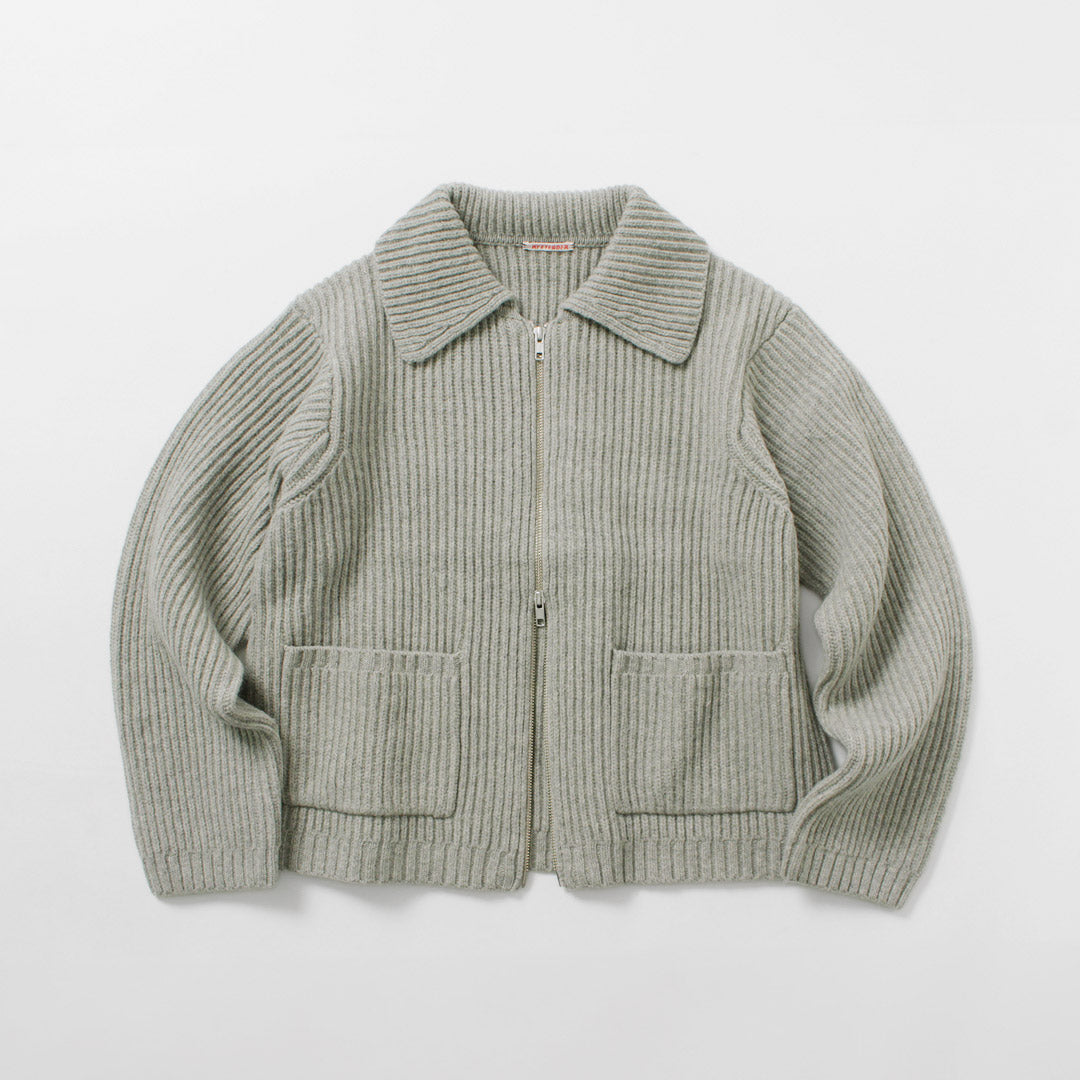 RYE TENDER / Veste Jerome Blouson en tricot entièrement zippé