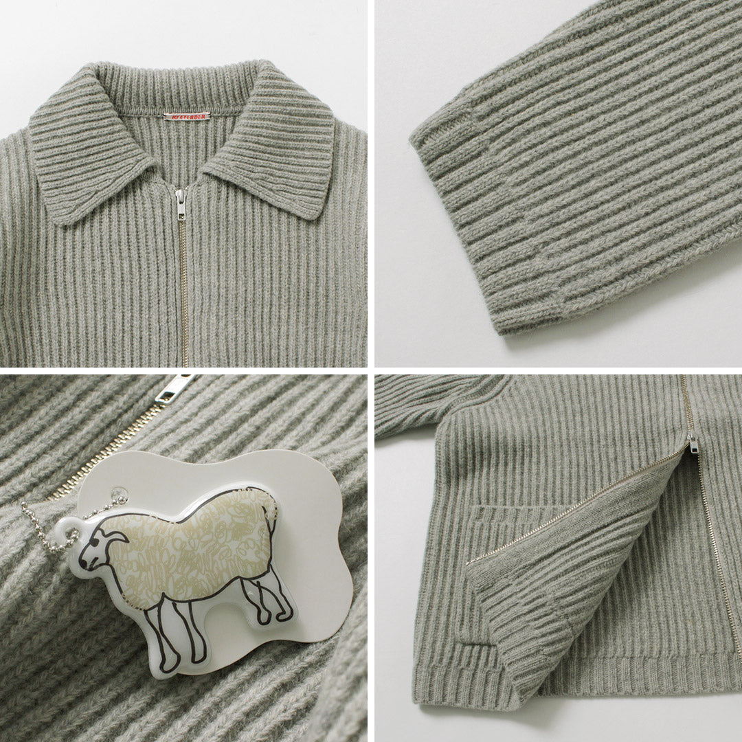 RYE TENDER / Veste Jerome Blouson en tricot entièrement zippé