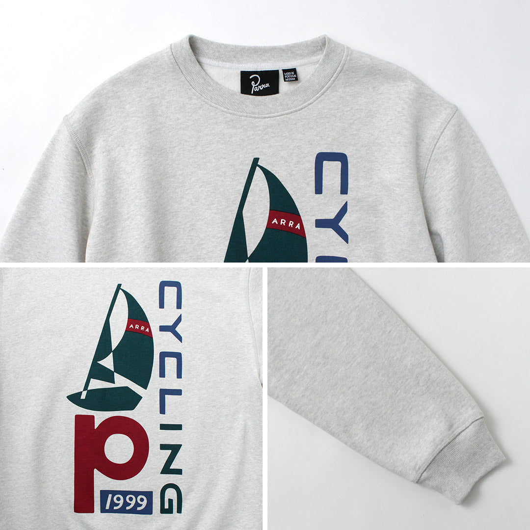 BY PARRA / 帆船自行車圓領運動衫