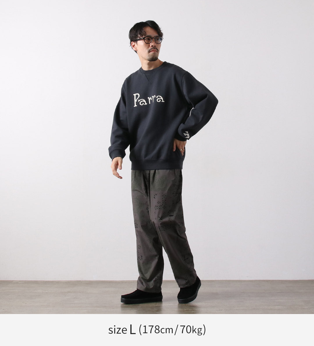PAR PARRA / Sweat-shirt à col rond avec logo Weird Trad