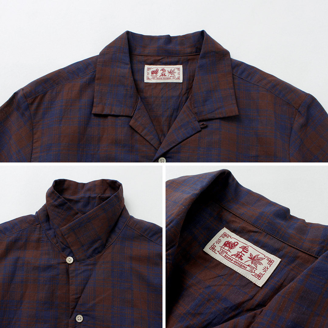 KEMA DESIGNS / 开领短袖衬衫