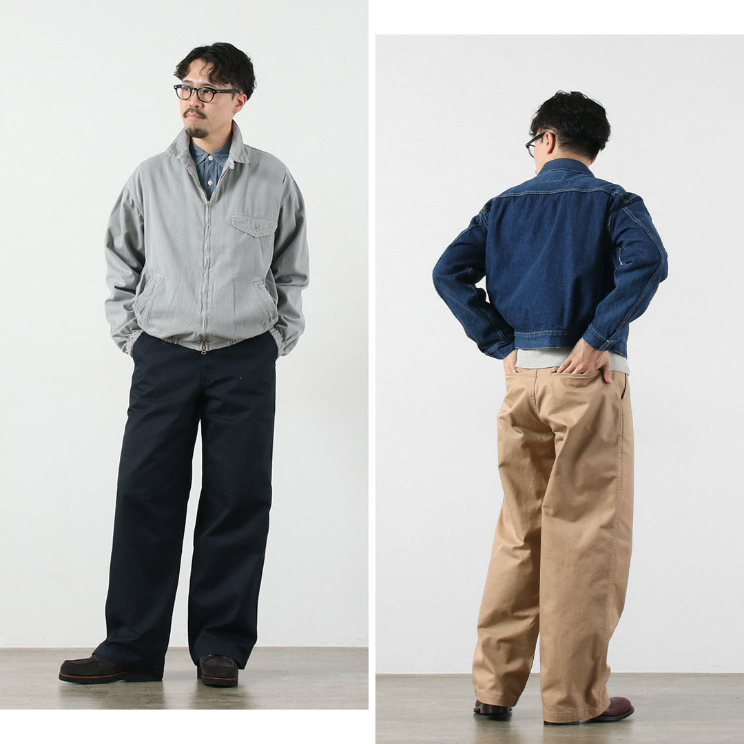 日本藍色牛仔褲 / 優質高支寬卡其褲