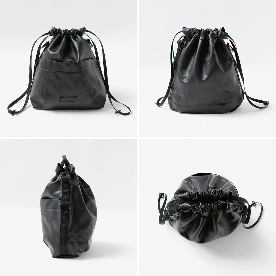 BAICYCLON BY BAGJACK / Sac à cordon en cuir synthétique
