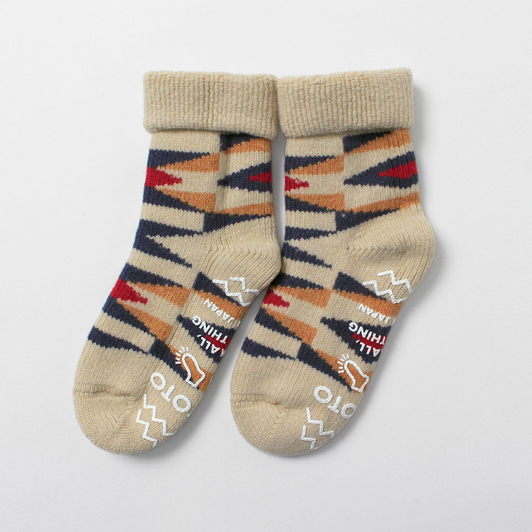 ROTOTO / 美利奴羊毛房间袜子 Native
