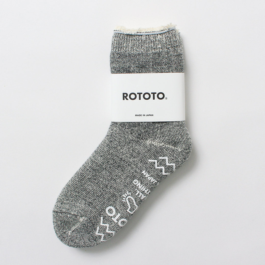 ROTOTO / Chaussettes de chambre double face – Shaggy Pile