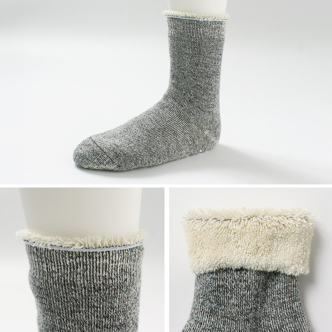 ROTOTO / Chaussettes de chambre double face – Shaggy Pile