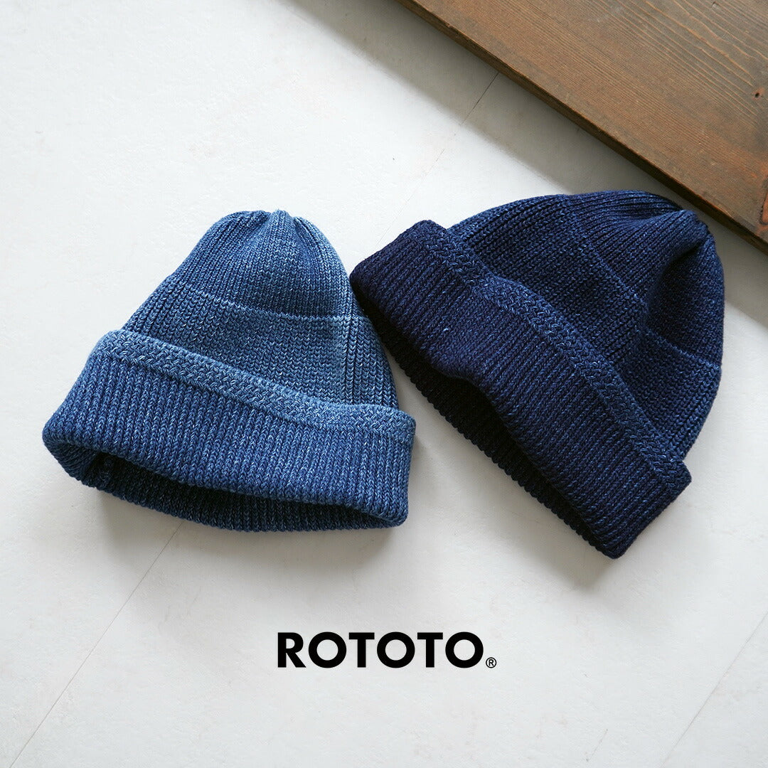 ROTOTO / 靛蓝 Mil 毛线帽