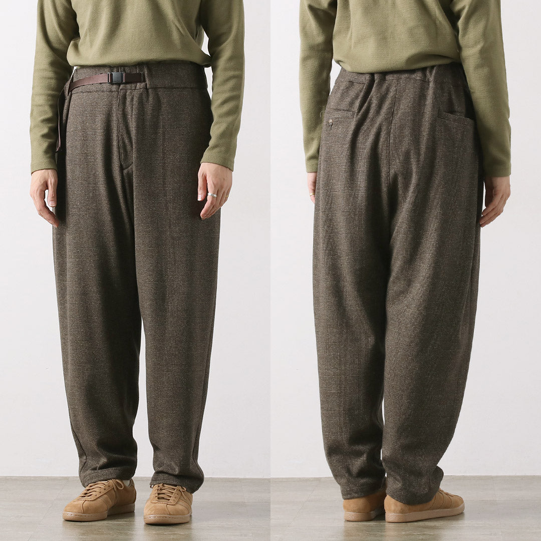 WHITE ALPINIERING / Pantalon Sarouel Glen Check