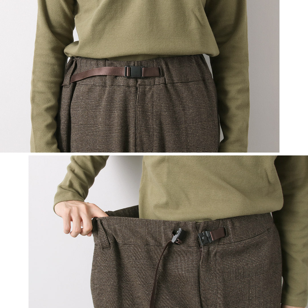 WHITE ALPINIERING / Pantalon Sarouel Glen Check