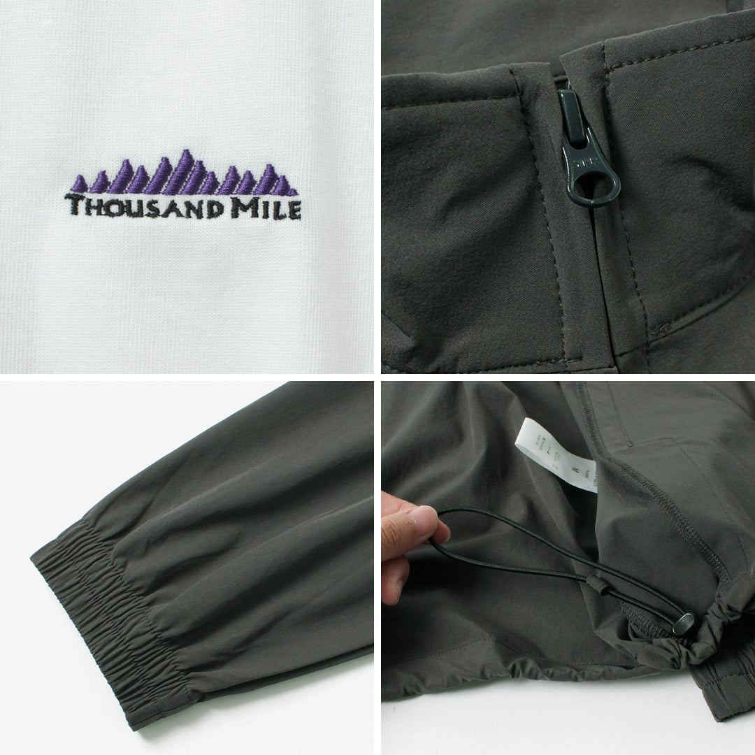 THOUSAND MILE / Conjunto cazadora con cremallera, camiseta y pantalón