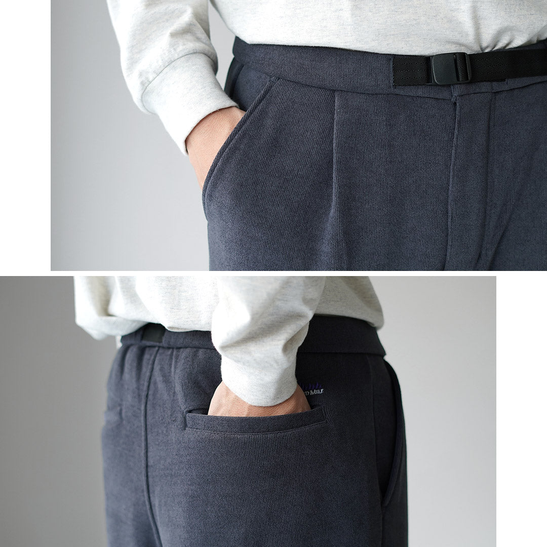 THOUSAND MILE / Pantalón tejido polar con cinturón