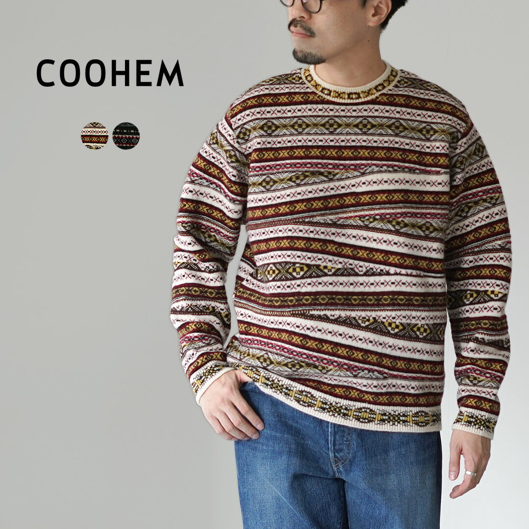 COOHEM / Jersey de punto Crazy Fair Isle
