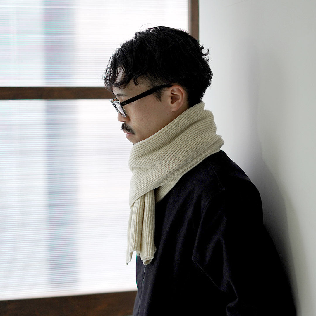 YONETOMI NEW BASIC / 리지드 캐시미어 스카프