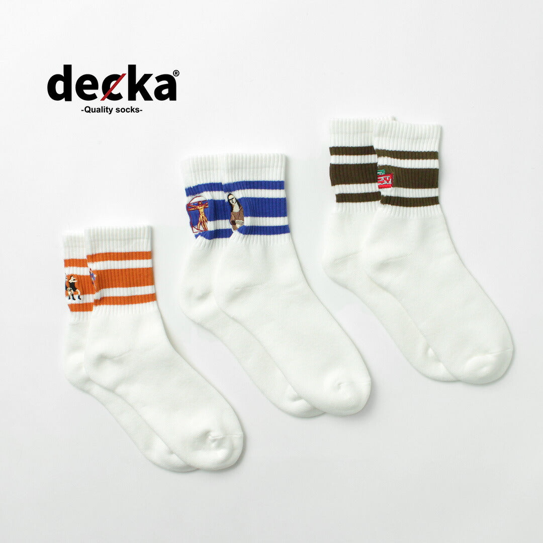DECKA 優質襪子/刺繡滑冰襪
