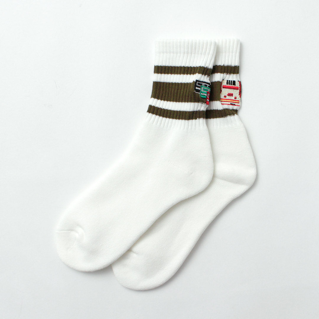 DECKA 優質襪子/刺繡滑冰襪