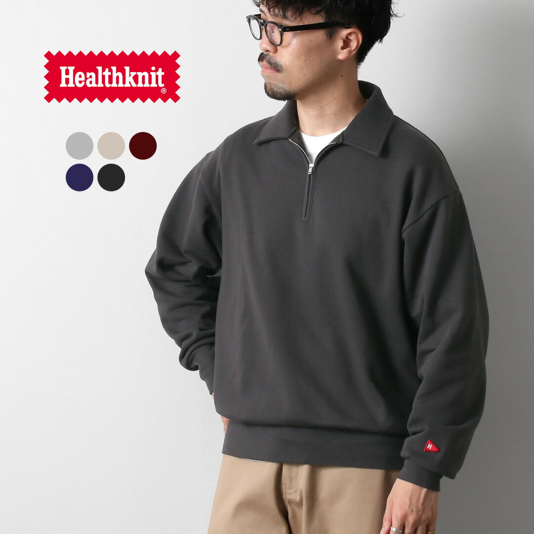 HEALTHKNIT / 彩色半拉鍊經典衛衣