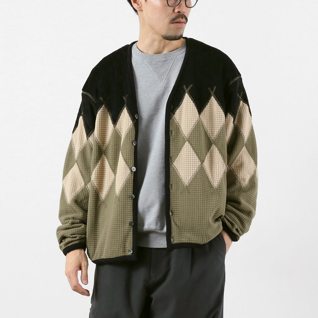 BURLAP OUTFITTER / 아가일 플리스 가디건
