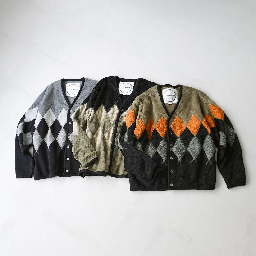 BURLAP OUTFITTER / 아가일 플리스 가디건