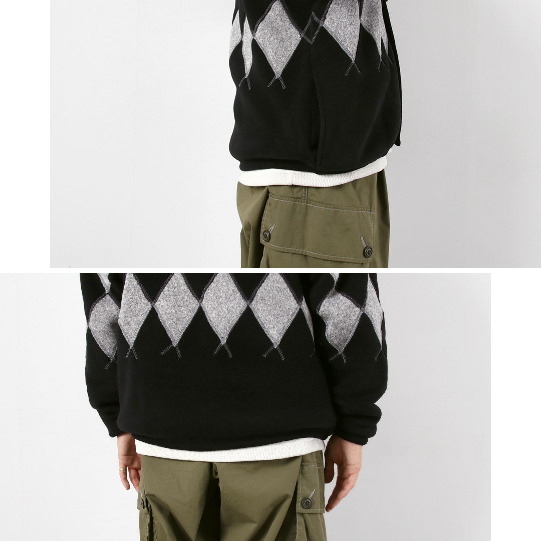 BURLAP OUTFITTER / 아가일 플리스 가디건