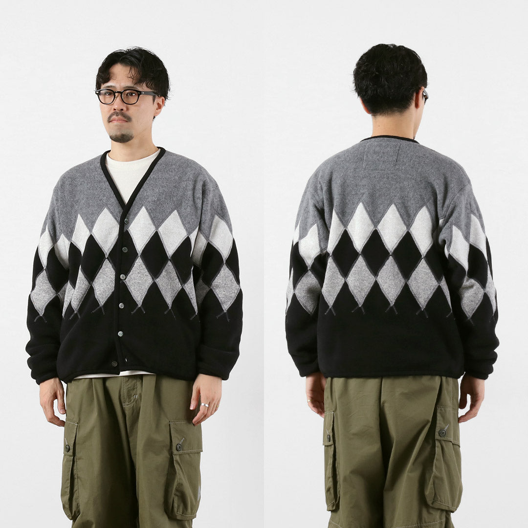 BURLAP OUTFITTER / 아가일 플리스 가디건