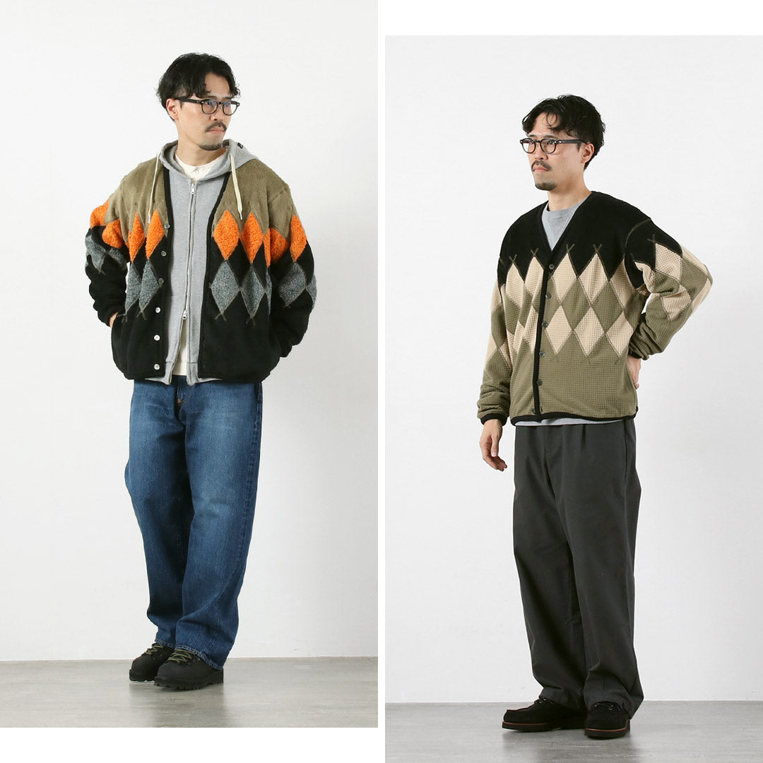 BURLAP OUTFITTER / 아가일 플리스 가디건