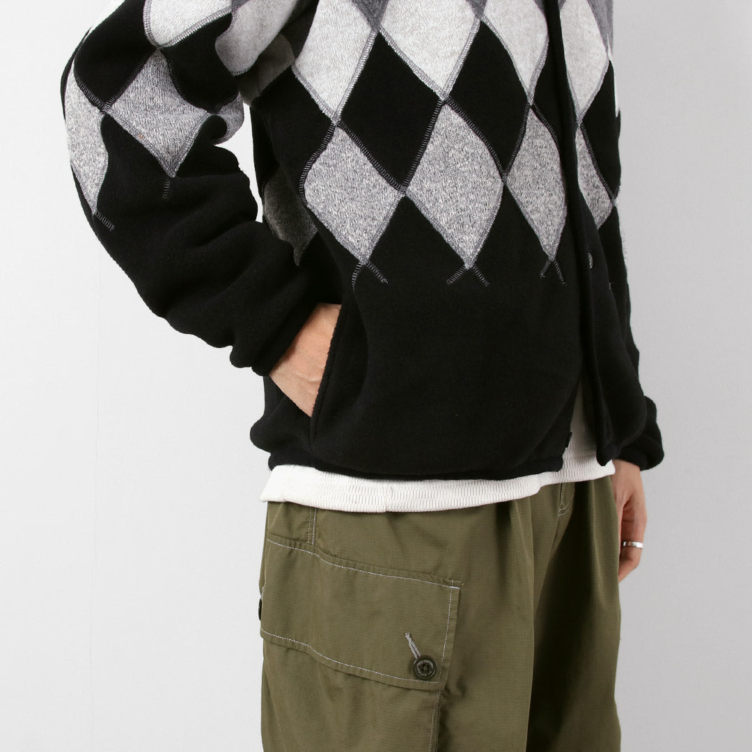 BURLAP OUTFITTER / 아가일 플리스 가디건
