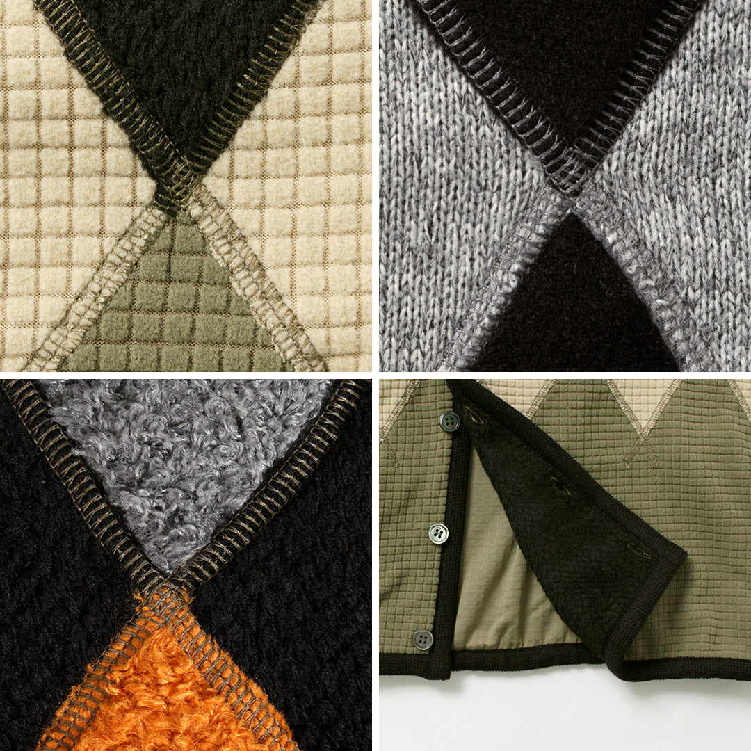 BURLAP OUTFITTER / 아가일 플리스 가디건