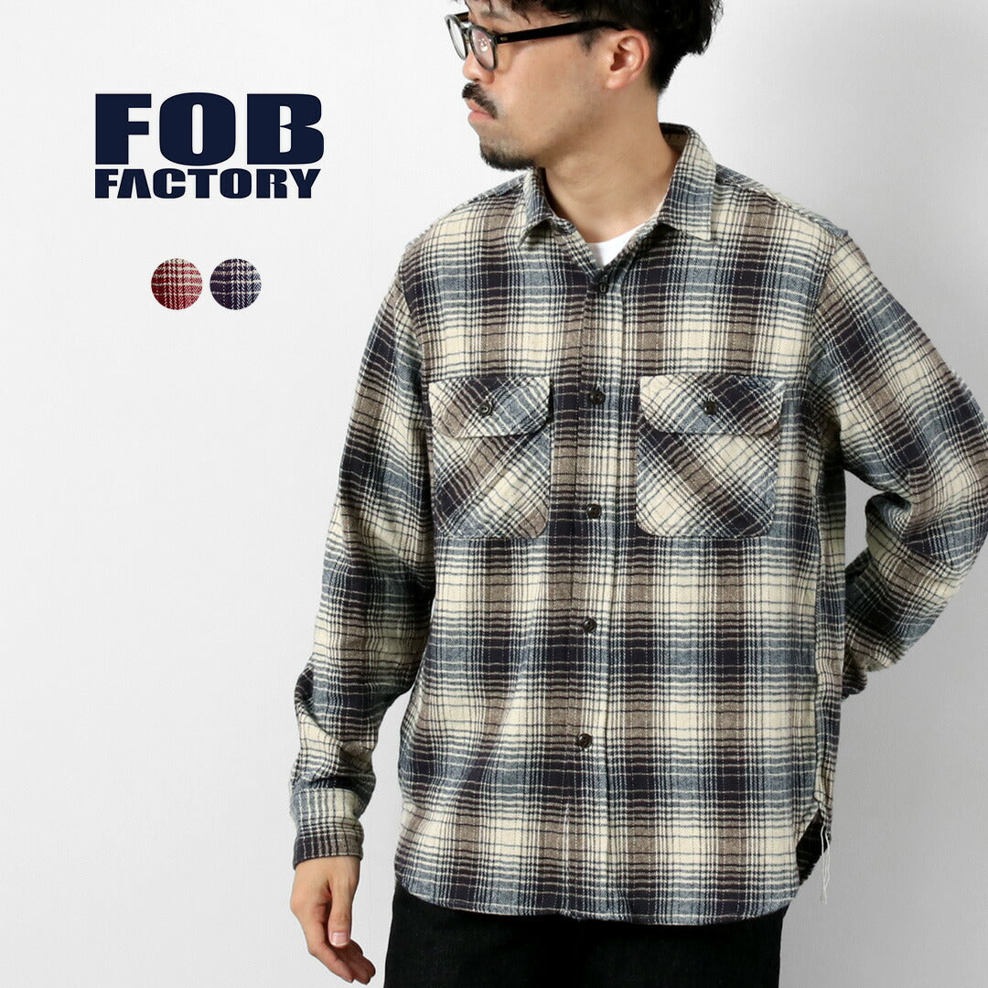 FOB FACTORY / Chemise de travail en flanelle épaisse F3510