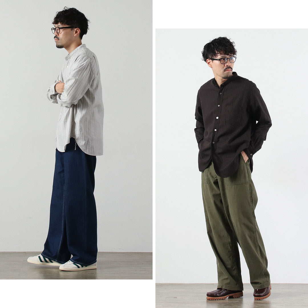 FOB FACTORY / F3511 立领衬衫