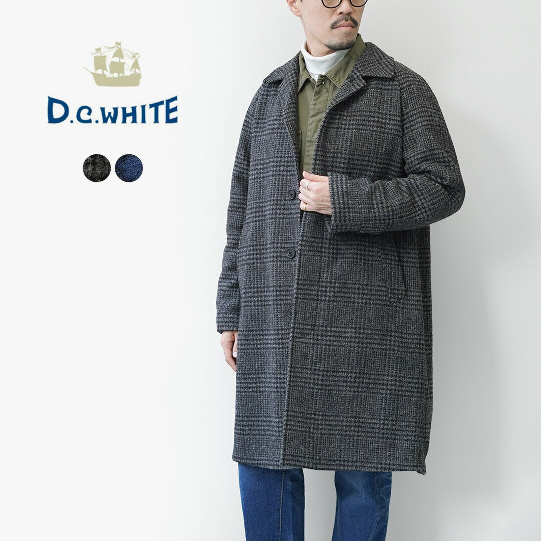 D.C.WHITE / Abrigo con cuello estilo Pennsylvania Soutien