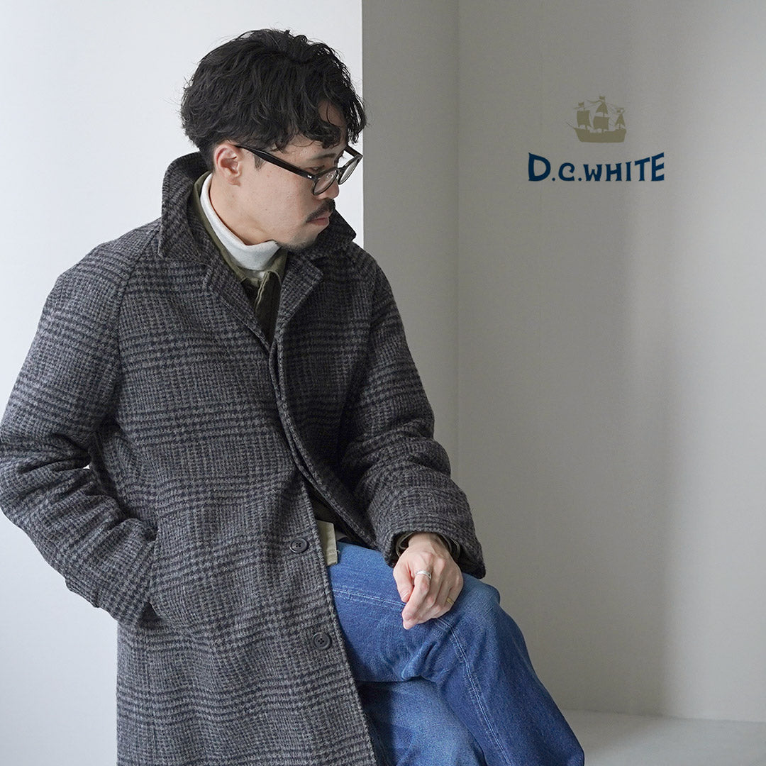 D.C.WHITE / Abrigo con cuello estilo Pennsylvania Soutien