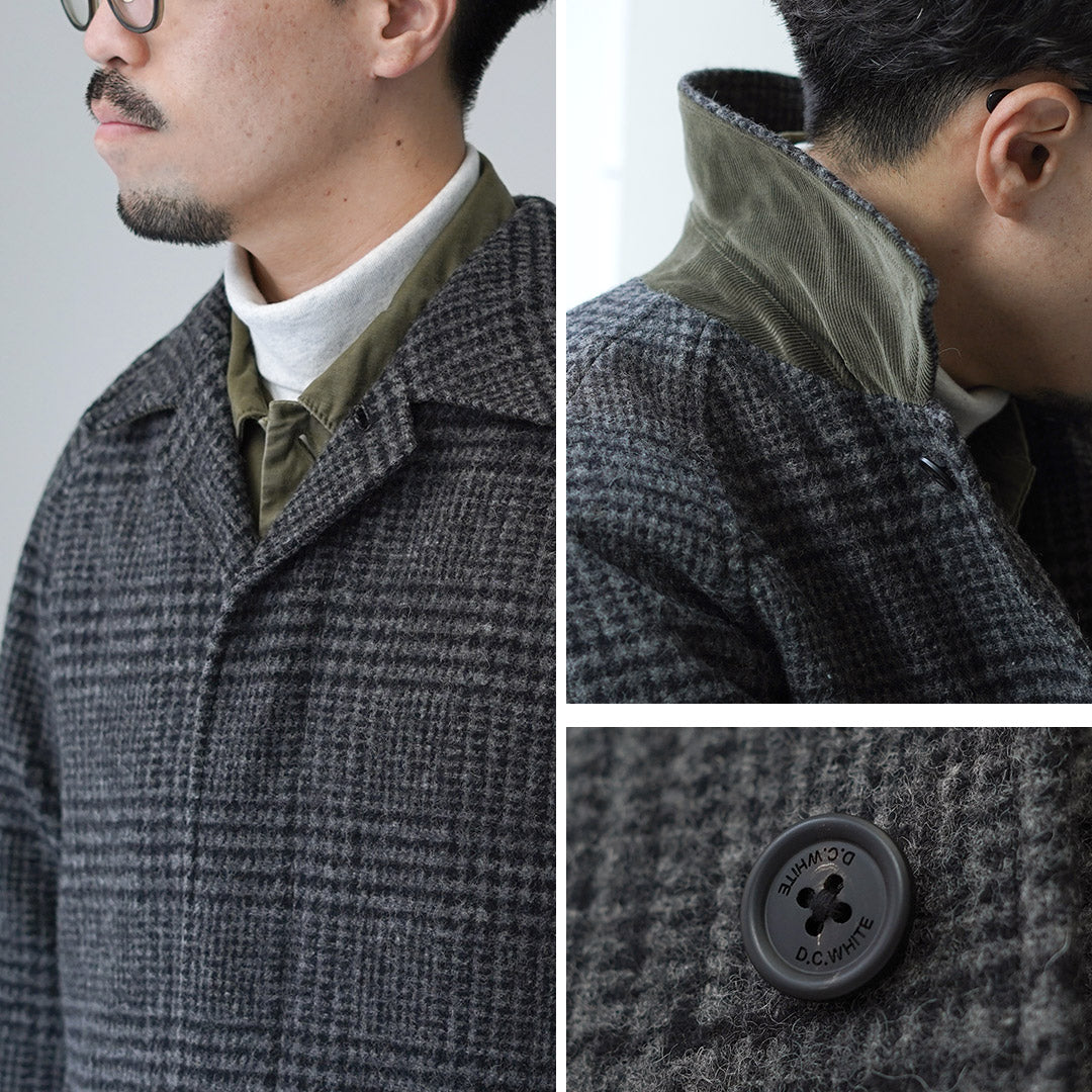 D.C.WHITE / Abrigo con cuello estilo Pennsylvania Soutien