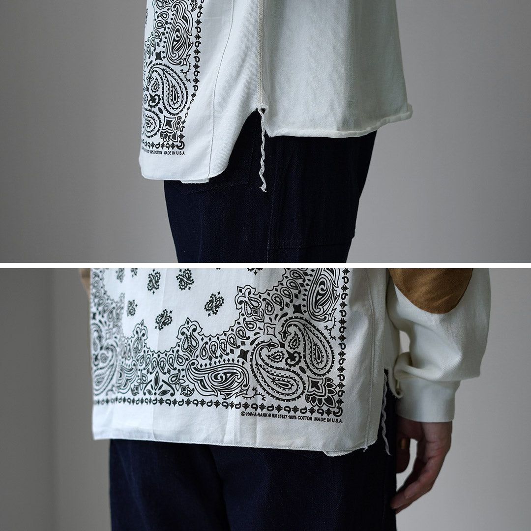 REMI RELIEF / T-shirt à manches longues avec patch coude en jersey 8/- traité SP (Bandana)