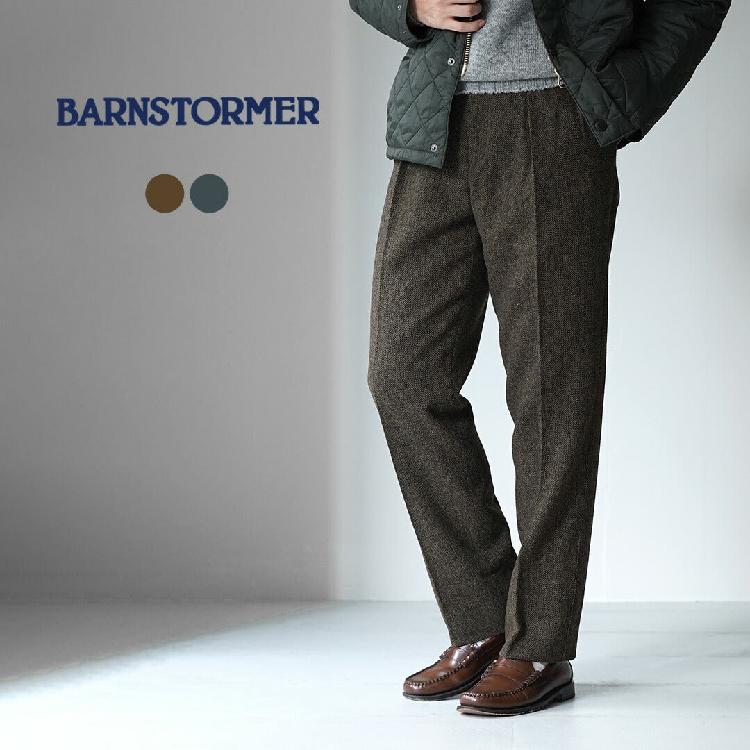 BARNSTORMER / Pantalons en tweed à chevrons