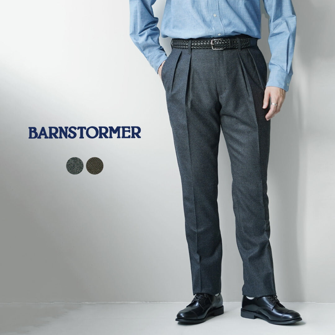 BARNSTORMER / 萨克森法兰绒 2 褶长裤