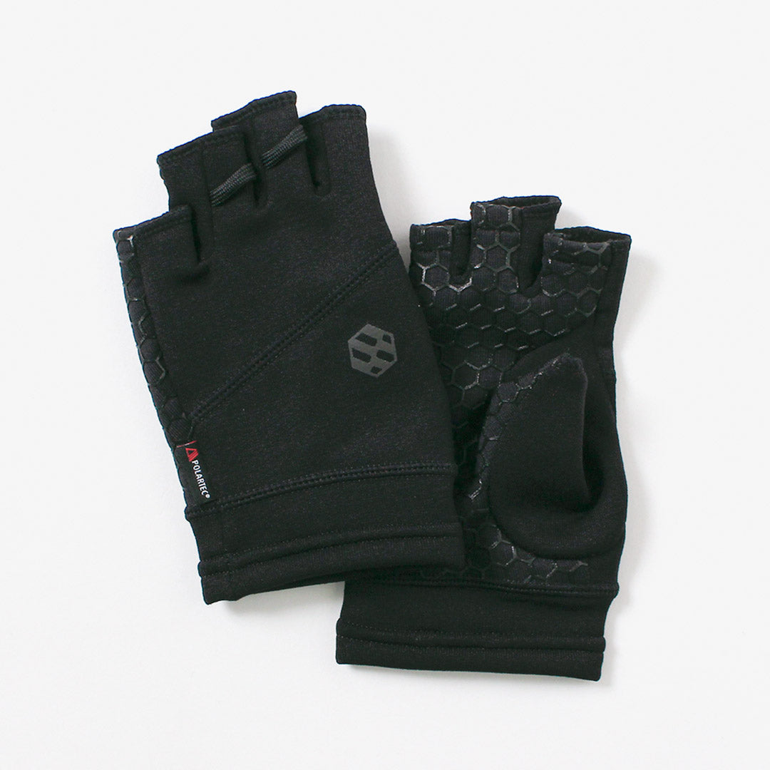HANDSON GRIP / Liberty Guantes POLARTEC Power Stretch Pro de medio dedo
