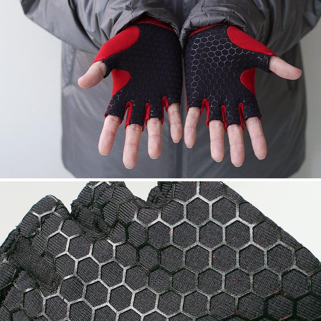 HANDSON GRIP / Liberty Guantes POLARTEC Power Stretch Pro de medio dedo