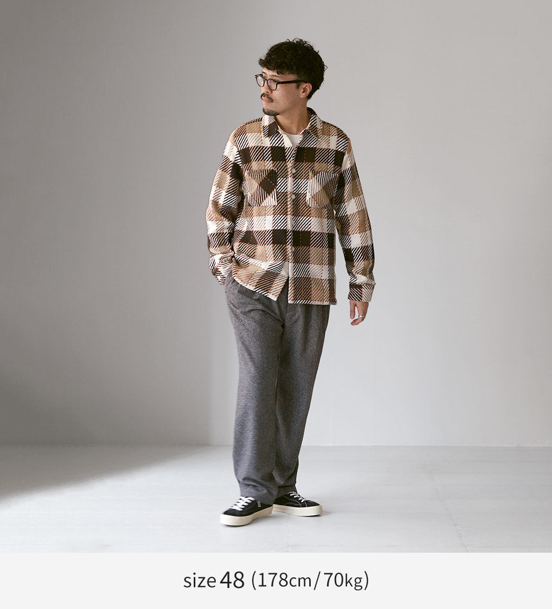 FANTASTICDAYS / Pantalon facile en tweedy en laine de polyester recyclé