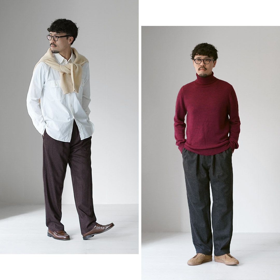 FANTASTICDAYS / Pantalon facile en tweedy en laine de polyester recyclé